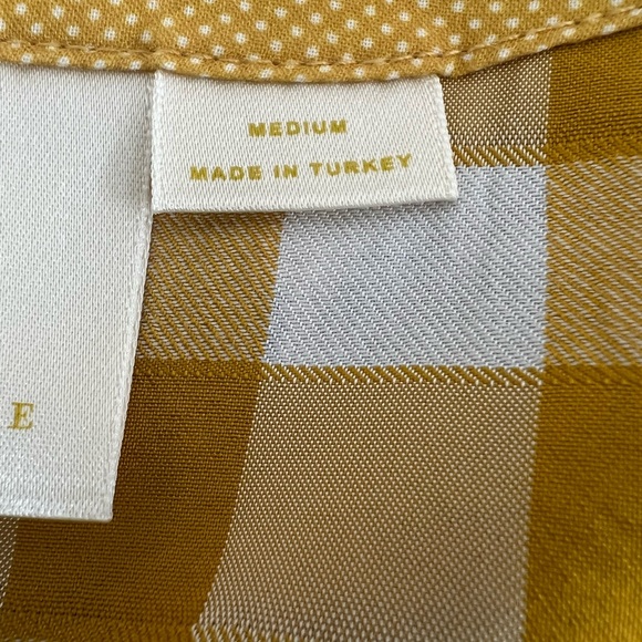 Maeve April Gingham Babydoll Blouse - Picture 5 of 10